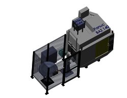 Roboterzelle mit Nachi MZ07 als CAD Zeichnung